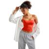 imageSUUKSESS Women Sexy Square Neck Tank Top Summer Y2K Going Out Basic Cami ShirtRed