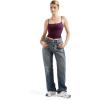 imageSUUKSESS Women Sexy Square Neck Tank Top Summer Y2K Going Out Basic Cami ShirtViolet