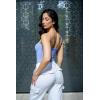 imageSUUKSESS Women Sexy Square Neck Thong Bodysuit Backless Cami Bodysuit Top01 Haze Blue