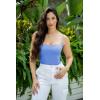 imageSUUKSESS Women Sexy Square Neck Thong Bodysuit Backless Cami Bodysuit Top01 Haze Blue