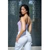 imageSUUKSESS Women Sexy Square Neck Thong Bodysuit Backless Cami Bodysuit Top01 Light Purple