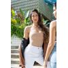 imageSUUKSESS Women Sexy Square Neck Thong Bodysuit Backless Cami Bodysuit Top01 Nude