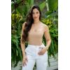 imageSUUKSESS Women Sexy Square Neck Thong Bodysuit Backless Cami Bodysuit Top01 Nude