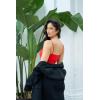 imageSUUKSESS Women Sexy Square Neck Thong Bodysuit Backless Cami Bodysuit Top01 Red