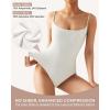 imageSUUKSESS Women Sexy Square Neck Thong Bodysuit Backless Cami Bodysuit Top01 White