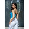 imageSUUKSESS Women Sexy Square Neck Thong Bodysuit Backless Cami Bodysuit Top02 Lake Blue