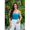 imageSUUKSESS Women Sexy Square Neck Thong Bodysuit Backless Cami Bodysuit Top02 Lake Blue