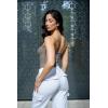 imageSUUKSESS Women Sexy Square Neck Thong Bodysuit Backless Cami Bodysuit Top02 Light Gray