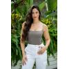 imageSUUKSESS Women Sexy Square Neck Thong Bodysuit Backless Cami Bodysuit Top02 Light Gray