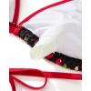 imageSUUKSESS Women Sexy Thong String 2 Piece Bikini Set Cheeky Halter Swimsuit71 Black Cherry