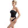 imageSUUKSESS Women Sexy Tube Top Summer Y2K Going Out Double Lined Basic Tank Top01 Black