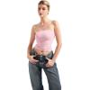 imageSUUKSESS Women Sexy Tube Top Summer Y2K Going Out Double Lined Basic Tank TopBaby Powder