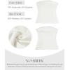 imageSUUKSESS Women Sexy Tube Top Summer Y2K Going Out Double Lined Basic Tank TopCream White