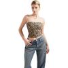 imageSUUKSESS Women Sexy Tube Top Summer Y2K Going Out Double Lined Basic Tank TopLeopard