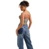 imageSUUKSESS Women Sexy Tube Top Summer Y2K Going Out Double Lined Basic Tank TopLeopard
