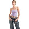 imageSUUKSESS Women Sexy Tube Top Summer Y2K Going Out Double Lined Basic Tank TopLight Purple