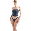 imageSUUKSESS Women Sexy Tube Top Summer Y2K Going Out Double Lined Basic Tank TopNavy Blue