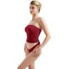 imageSUUKSESS Women Sexy Tube Top Summer Y2K Going Out Double Lined Basic Tank TopWine Red