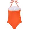 imageSUUKSESS Women Sexy Tummy Control One Piece Swimsuit Halter Retro Bathing Suit68 Orange