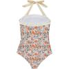 imageSUUKSESS Women Sexy Tummy Control One Piece Swimsuit Halter Retro Bathing Suit68 Yellow Floral