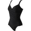 imageSUUKSESS Women Sexy Twist Push Up Tankini Swimsuit Tummy Control Bathing Suits72 Black