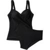 imageSUUKSESS Women Sexy Twist Push Up Tankini Swimsuit Tummy Control Bathing Suits72 Black