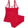 imageSUUKSESS Women Sexy Twist Push Up Tankini Swimsuit Tummy Control Bathing Suits72 Red