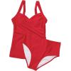 imageSUUKSESS Women Sexy Twist Push Up Tankini Swimsuit Tummy Control Bathing Suits72 Red
