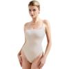 imageSUUKSESS Women Square Neck Lace Bodysuit Sleeveless Spaghetti Strap Tank TopStone