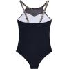 imageSUUKSESS Women Tummy Control One Piece Swimsuit Sexy Mesh High Neck Bathing Suit58 Leopard