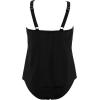 imageSUUKSESS Women Tummy Control Tankini Bathing Suit Ruffle High Waisted Swimsuit60 Black
