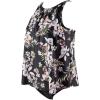imageSUUKSESS Women Tummy Control Tankini Bathing Suit Ruffle High Waisted Swimsuit60 Black Floral