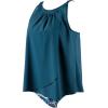 imageSUUKSESS Women Tummy Control Tankini Bathing Suit Ruffle High Waisted Swimsuit60 Blue Floral