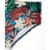 imageSUUKSESS Women Tummy Control Tankini Bathing Suit Ruffle High Waisted Swimsuit60 Coral Pink Leaf