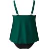 imageSUUKSESS Women Tummy Control Tankini Bathing Suit Ruffle High Waisted Swimsuit60 Green Black