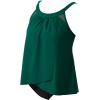 imageSUUKSESS Women Tummy Control Tankini Bathing Suit Ruffle High Waisted Swimsuit60 Green Black