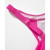 imageSUUKSESS Women Tummy Control Tankini Bathing Suit Ruffle High Waisted Swimsuit60 Hot Pink