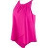 imageSUUKSESS Women Tummy Control Tankini Bathing Suit Ruffle High Waisted Swimsuit60 Hot Pink