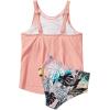 imageSUUKSESS Women Tummy Control Tankini Bathing Suit Ruffle High Waisted Swimsuit60 Pink Floral