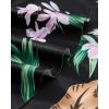 imageSUUKSESS Women Tummy Control Tankini Bathing Suit Ruffle High Waisted Swimsuit60 Tropical Floral Black