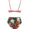 imageSUUKSESS Women Twist High Waisted Bikini Sexy Push Up Two Piece Swimsuits1 Coral Pink Leaf