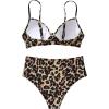 imageSUUKSESS Women Twist High Waisted Bikini Sexy Push Up Two Piece Swimsuits1 Leopard