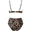 imageSUUKSESS Women Twist High Waisted Bikini Sexy Push Up Two Piece Swimsuits1 Leopard