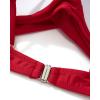 imageSUUKSESS Women Twist High Waisted Bikini Sexy Push Up Two Piece Swimsuits1 Red