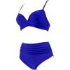 imageSUUKSESS Women Twist High Waisted Bikini Sexy Push Up Two Piece Swimsuits1 Royal Blue