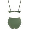 imageSUUKSESS Women Twist High Waisted Bikini Sexy Push Up Two Piece Swimsuits1 Upgrade Army Green