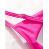 imageSUUKSESS Women Wrap Bikini Set Push Up High Waisted 2 Piece Swimsuits87 Black Pink