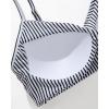 imageSUUKSESS Women Wrap Bikini Set Push Up High Waisted 2 Piece Swimsuits87 Blue Striped