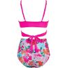 imageSUUKSESS Women Wrap Bikini Set Push Up High Waisted 2 Piece Swimsuits87 Hot Pink Floral
