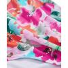 imageSUUKSESS Women Wrap Bikini Set Push Up High Waisted 2 Piece Swimsuits87 Hot Pink Floral